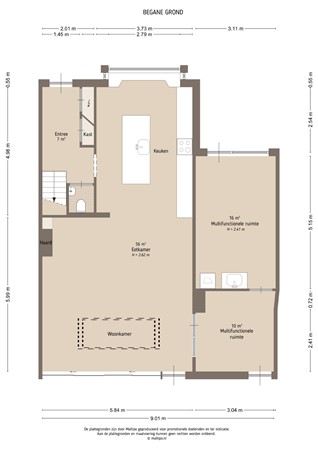 Floorplan - Koningin Wilhelminalaan 32, 4247 EN Kedichem